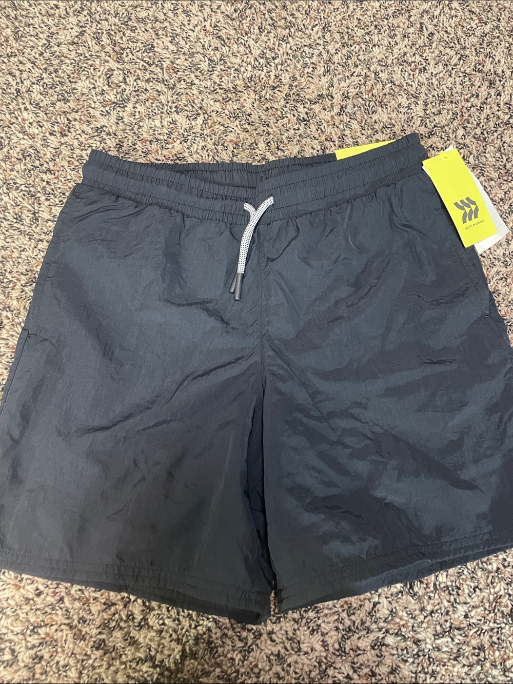 All In Motion Kids Black Hybrid Volley Shorts Size L (10/12) NWT